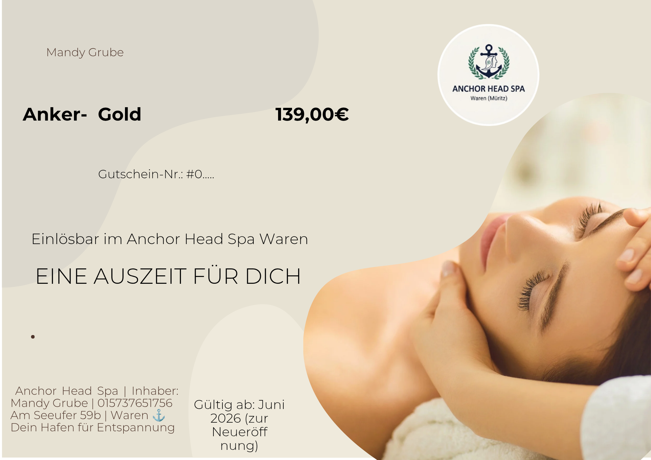 Gutschein "Anker- Gold"